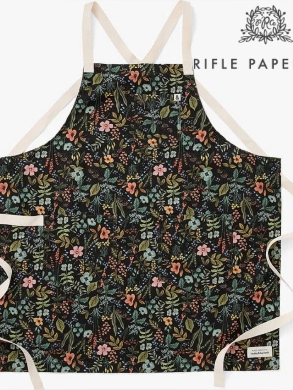 Hedley & Bennet Unisex Adults Crossback Apron Rifle Paper Co. Herb Garden